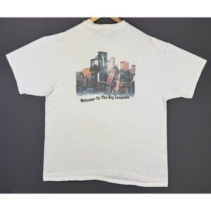 Vintage 90's YALE Forklift Promo Welcome Big Leagues Hanes XL White Shirt Promo